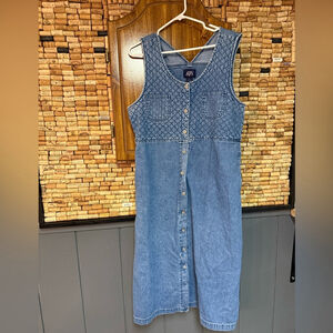Vintage 90's BJS cotton denim dress size XL